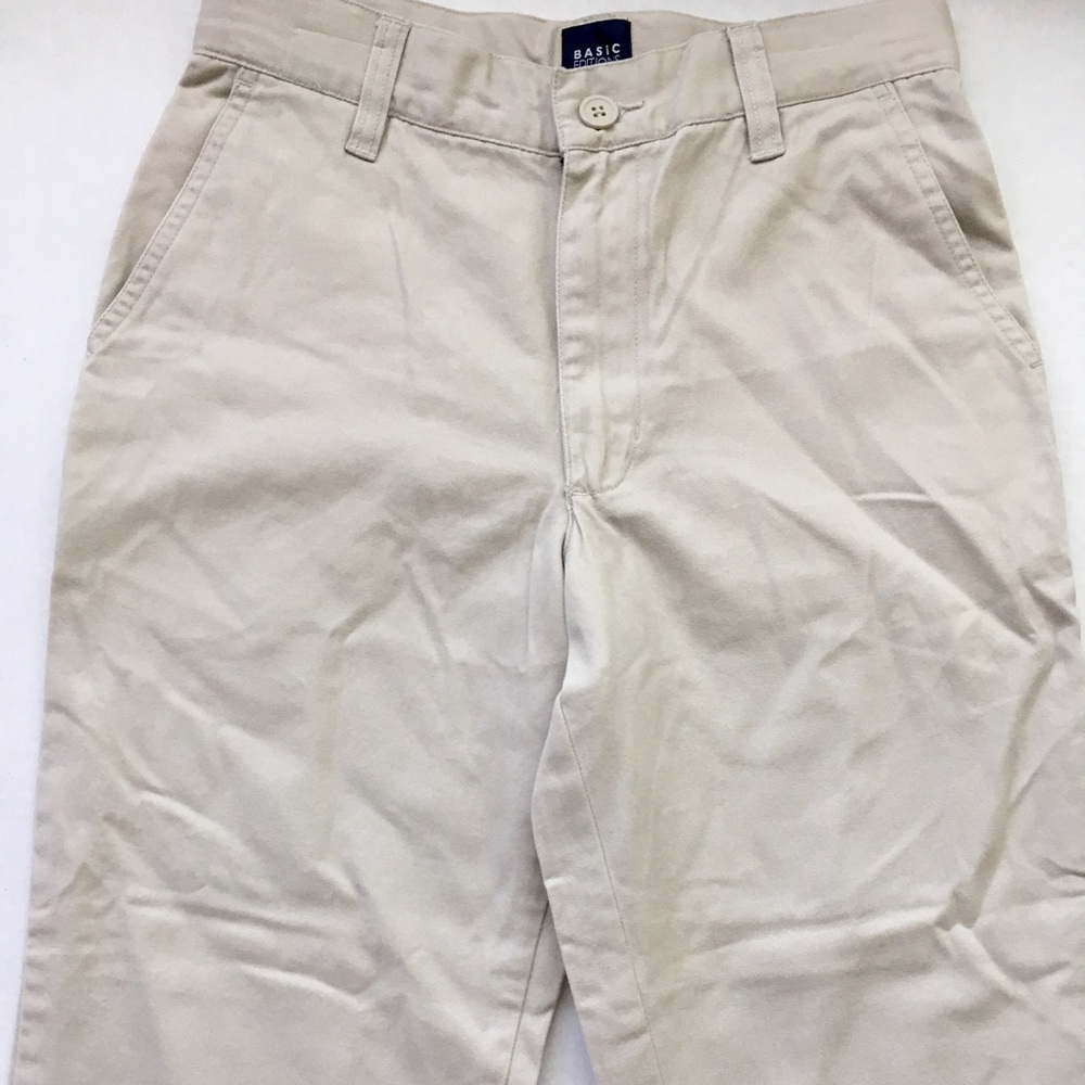 Cotton pants cream tan color cotton pants Sz 10